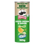  Pringles Large Tub Sour Cream & Onion